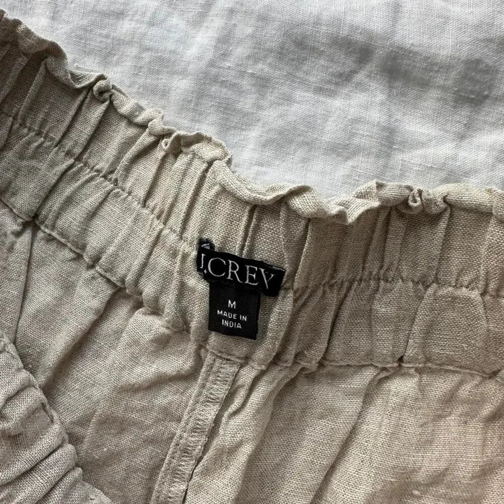Jcrew linen shorts in size